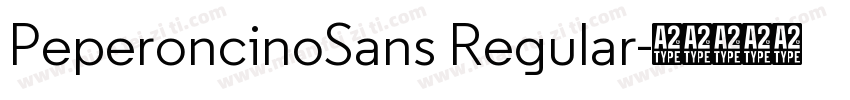 PeperoncinoSans Regular字体转换
